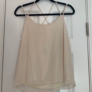 Cream bohemian crop top